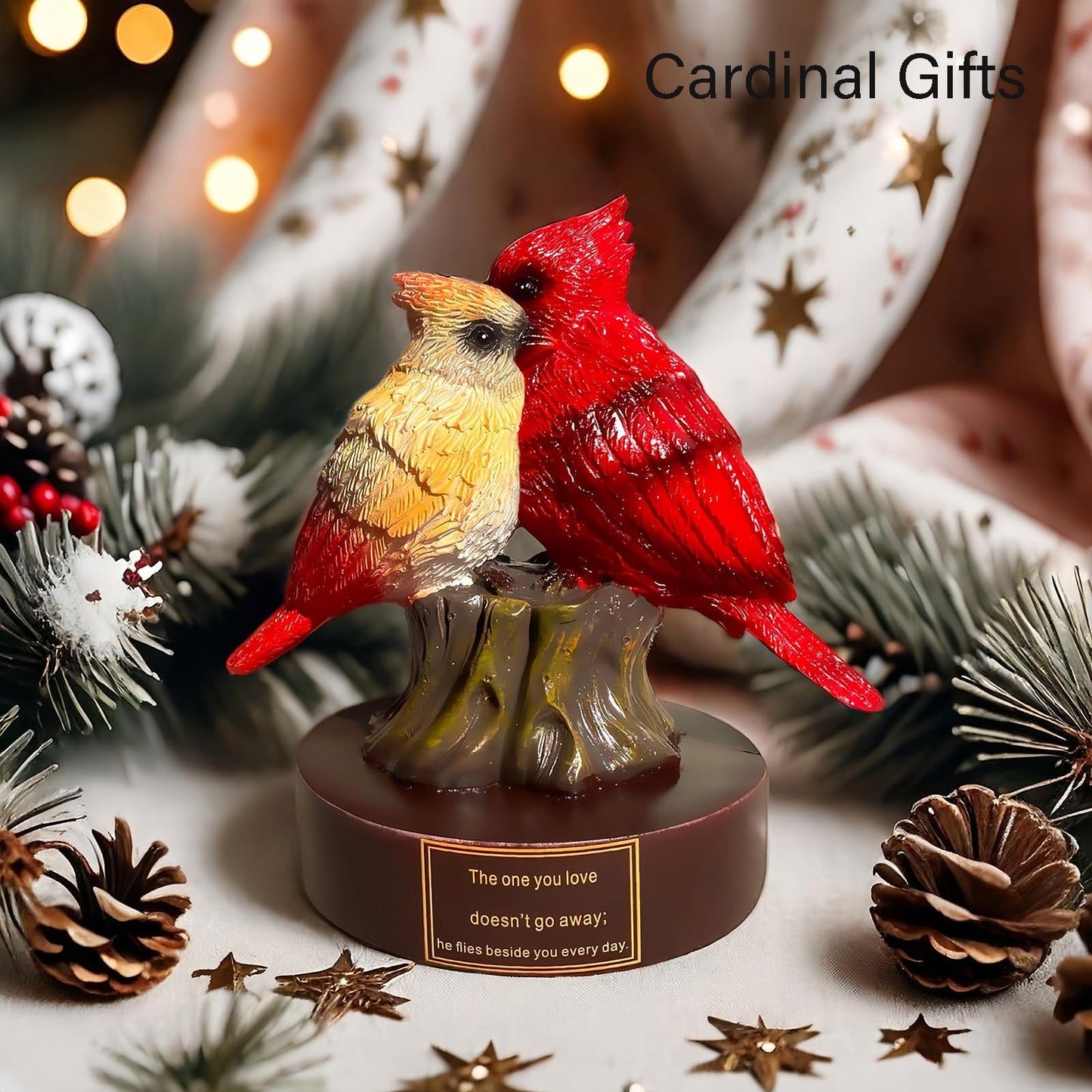 Yumetonia Cardinal Decor,Cardinal Gifts,Bird Collectible Figurines of Resin