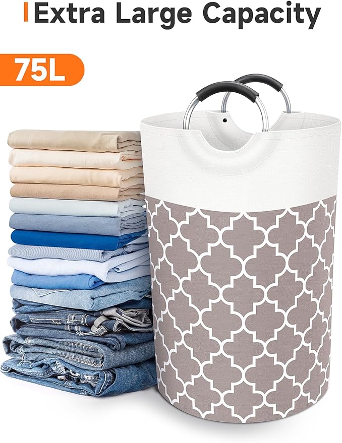 Large Laundry Basket Laundry Hamper Bag Washing Bin Clothes Bag Collapsible Tall