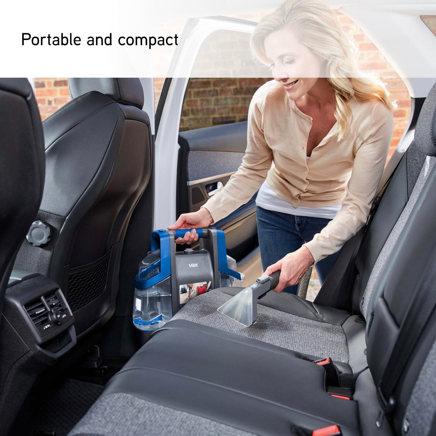 VAX SpotWash Duo Spot Cleaner, For Stains, Spills & Pet Messes, Suitable for Car, Sofa, Upholstery, Carpet, Stairs. Compact, Handheld Cleaning Machine Includes Pet Tool & Vax 1L Solution, CDCW-CSXA