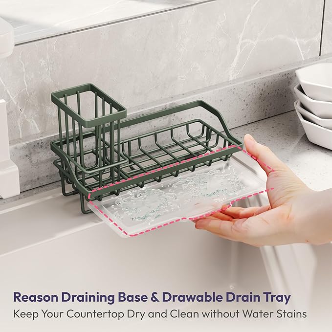 SWTYMIKI Sink Caddy Sponge Holder