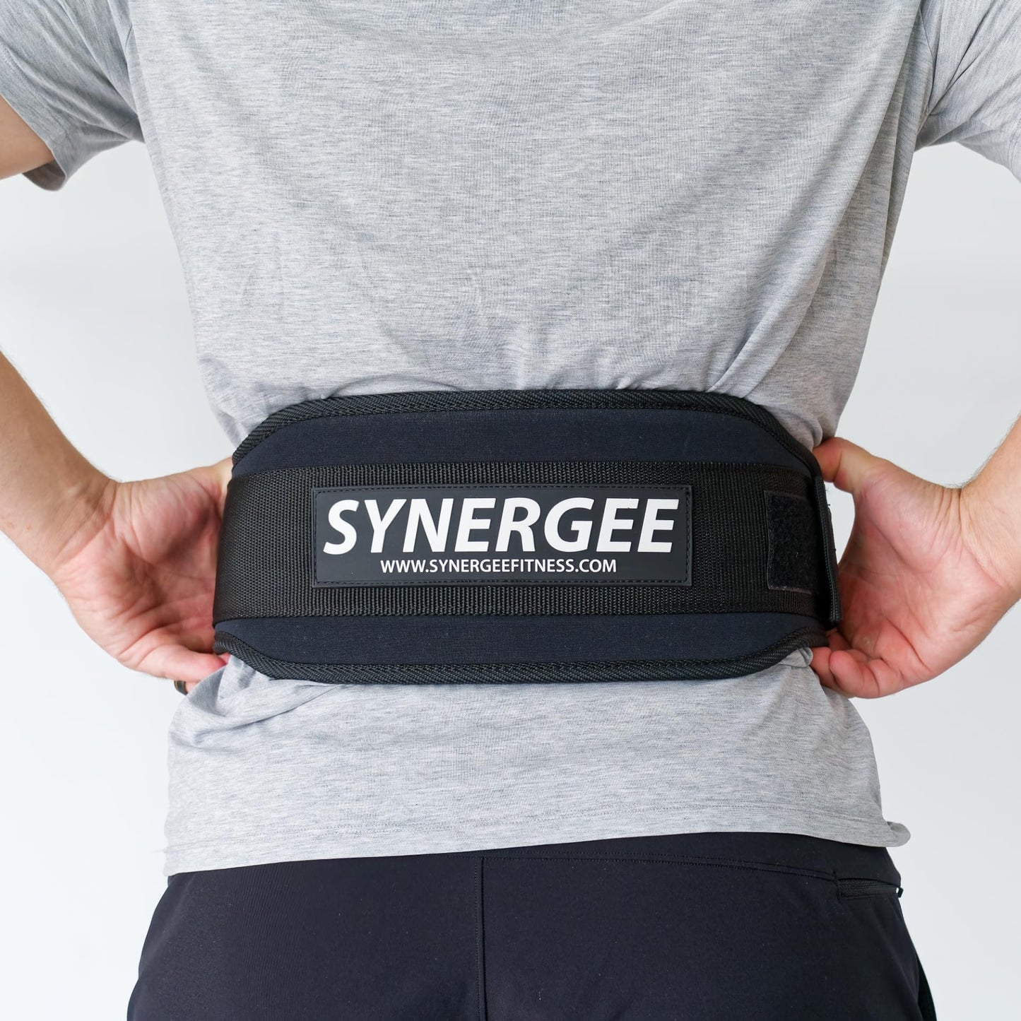 Synergee Weightlifting Belt 5” Padded Support for Squats Deadlifts Powerlifting & Cross Training - XX-Large