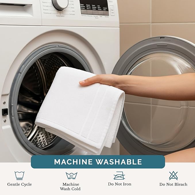 Casa Platino White Washcloths 12 Pack