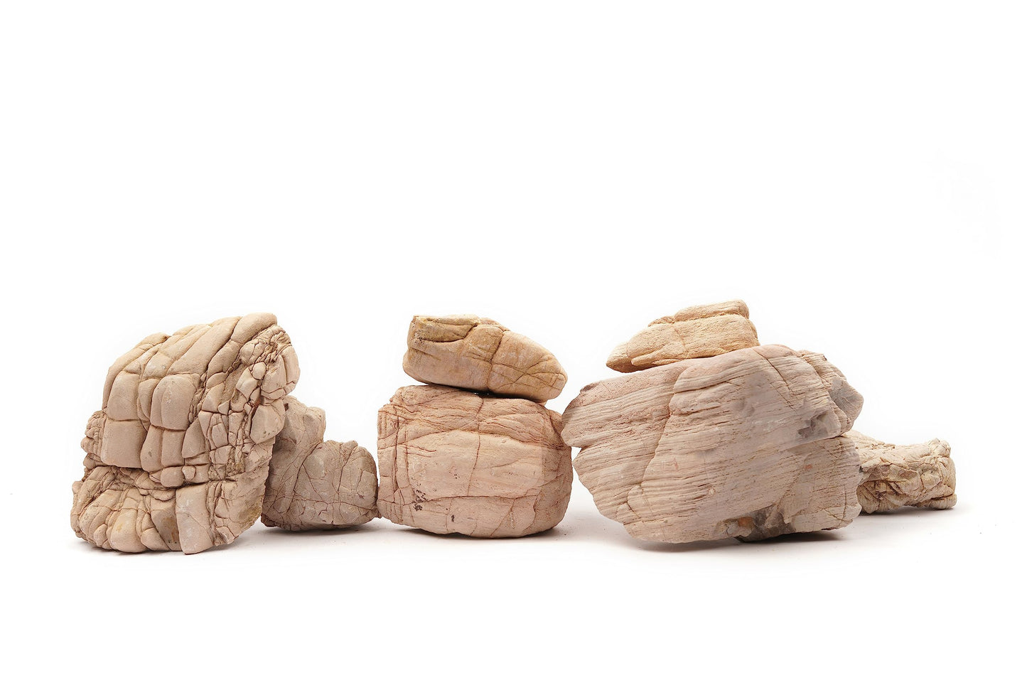 LANDEN Elephant Skin Stone Natural Multi-Texture Rocks (18lbs, 3~9 inches,7pcs) for Aquarium, Paludarium, Terrariums, Landscaping, Decorative of Caves, Waterfalls, Cliffs
