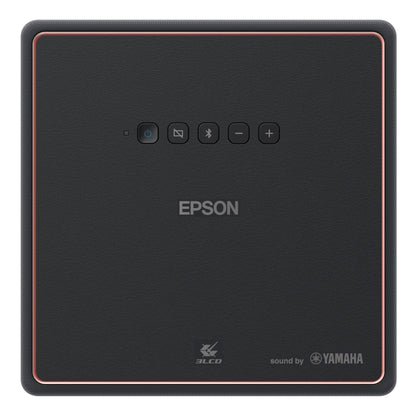 Epson EpiqVision Mini EF12 Smart Streaming Laser Projector, HDR, Android TV, Movies, Family Gaming, Portable, sound by Yamaha, 3LCD, Full HD 1080p, 1000 lumens Color & White Brightness Bluetooth Black