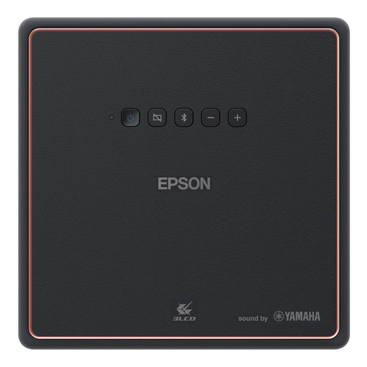 Epson EpiqVision Mini EF12 Smart Streaming Laser Projector, HDR, Android TV, Movies, Family Gaming, Portable, sound by Yamaha, 3LCD, Full HD 1080p, 1000 lumens Color & White Brightness Bluetooth Black