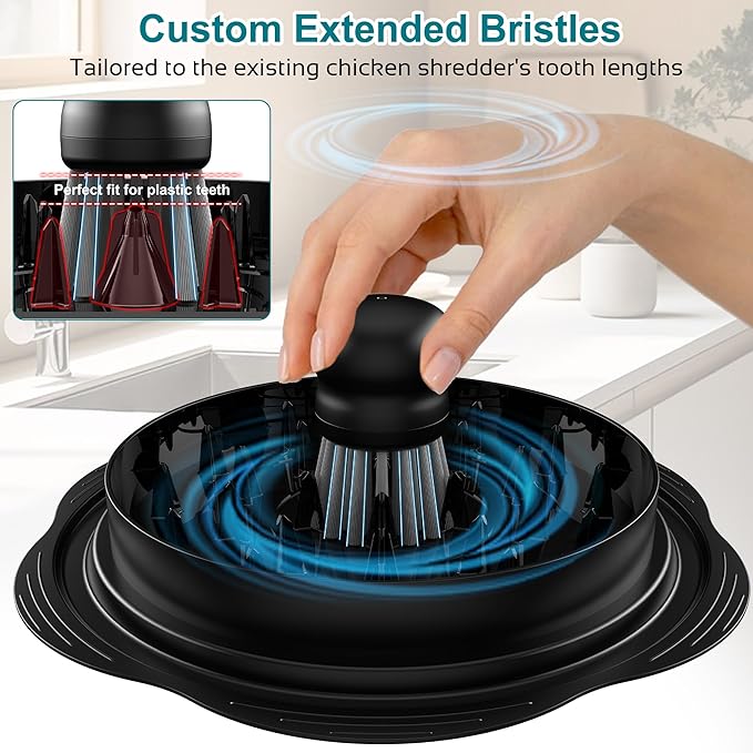 Mini Dish Brush for Cleaning Chicken Shredder, Palm Brush Dish Scrubber