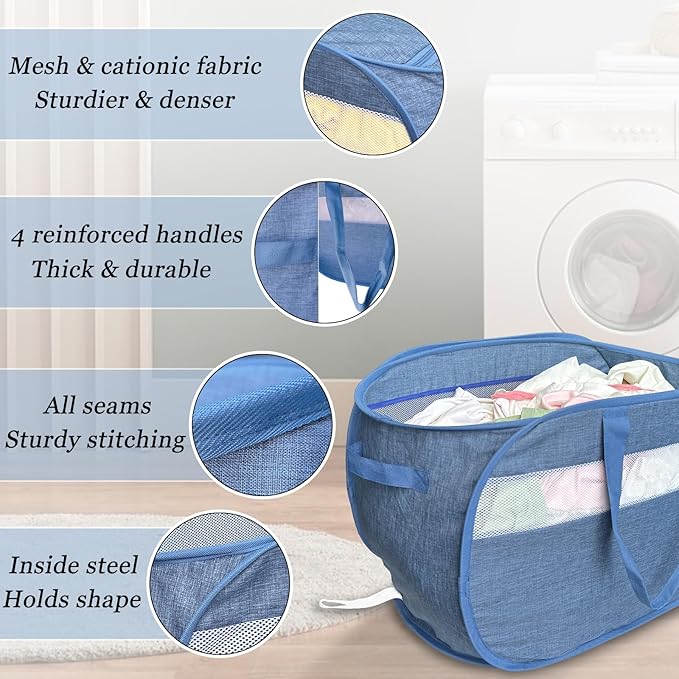 100L Mesh Pop Up Laundry Hampers