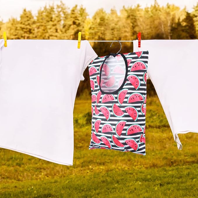 2 Pcs Watermelon Clothespin Bag