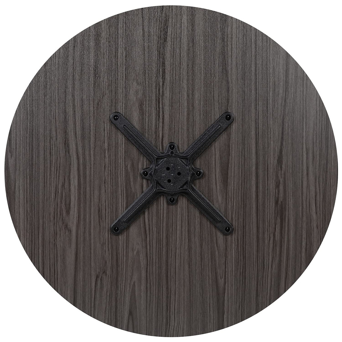 Flash Furniture Chapman 36" Round Multipurpose Conference Table, Business Meeting Table for Office and Conference Rooms, Rustic Gray