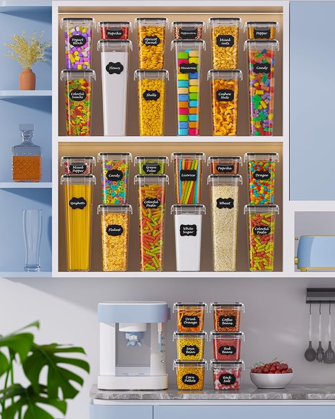 30 PCS Airtight Food Storage Containers