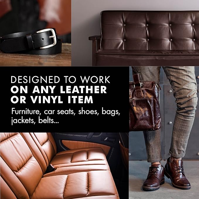 FORTIVO Leather Recoloring Balm, Color Restorer, Scratch Remover, Couch Paint