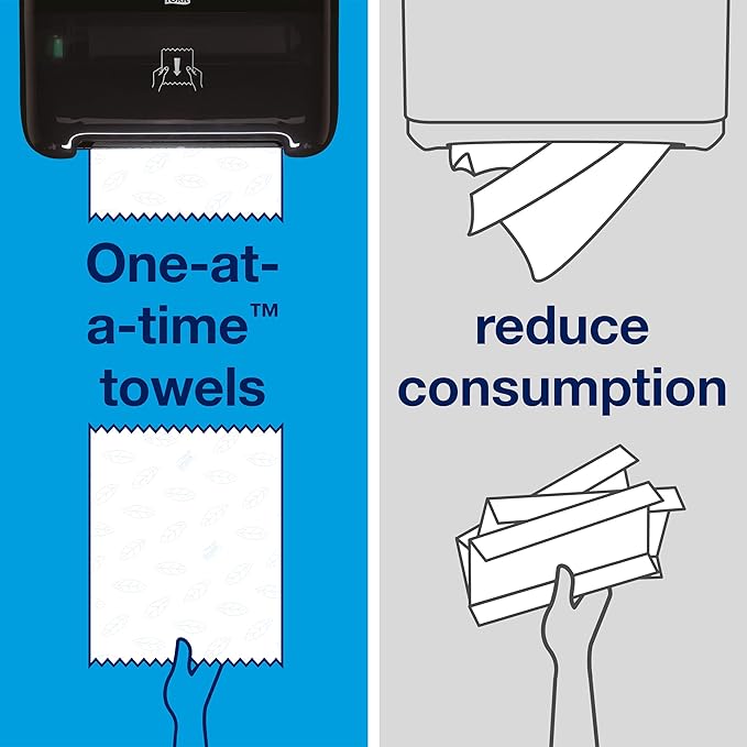 Tork Matic Soft Hand Towel Roll White H1, High Absorbency, 6 Rolls x 900 ft