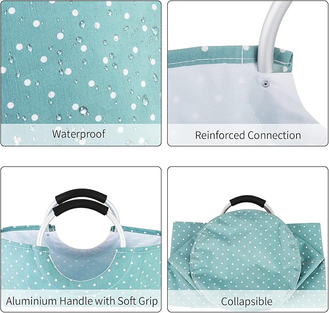 Dalykate Extra Large Laundry Basket 115L Collapsible Oxford Fabric Laundry