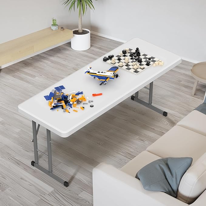 VINGLI 4 FT Narrow Folding Table, Home Work