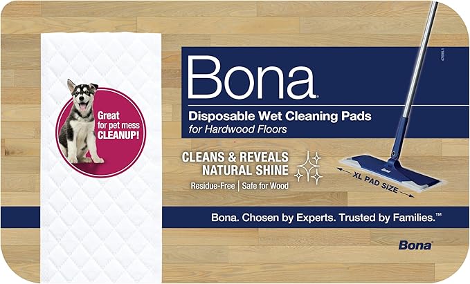 Bona Hardwood Floor Disposable Wet Cleaning Pads