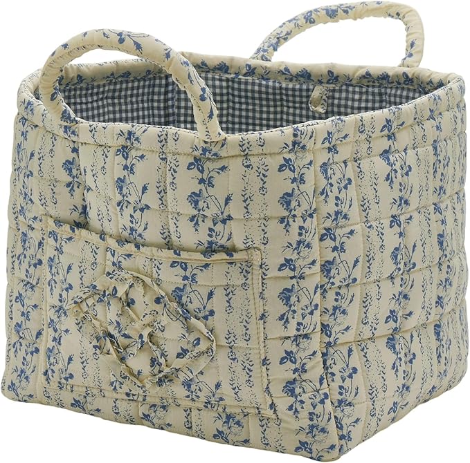 Quilted Fabric Storage Basket