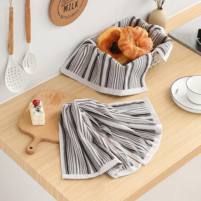 SALAS Kitchen Dish Towels for Drying Dishes, Large Cotton Kitchen Towels