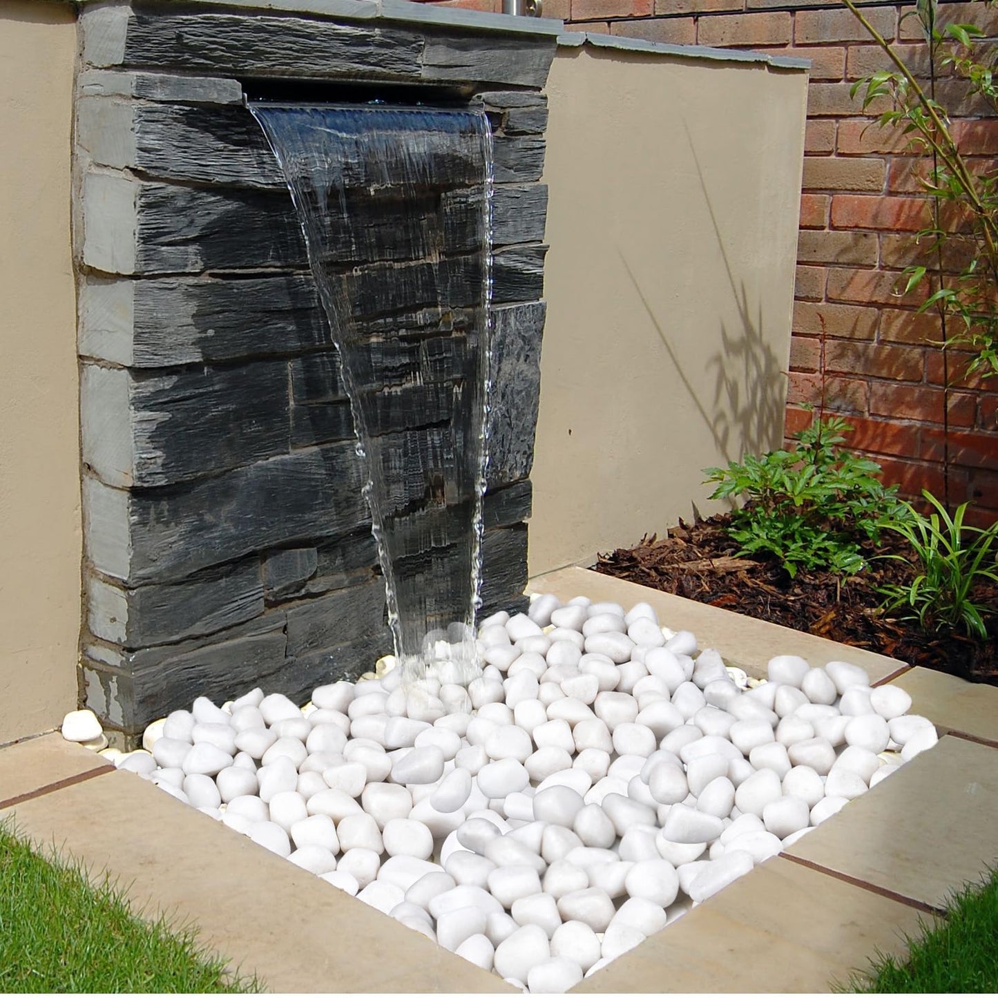 Pulovin 20 lbs White Rocks for Landscaping, 2-3 Inch Large White Rocks for Plants, Decorative Polished Stones for Garden, Walkways, Yard, Plants Pots, Vases, Crafts