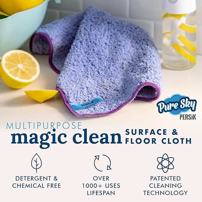 Pure-Sky Magic Deep Clean Cleaning Cloth – JUST ADD Water No Detergents Needed