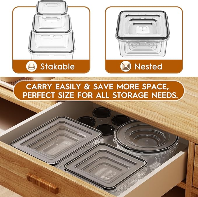 44 PCS Food Storage Containers