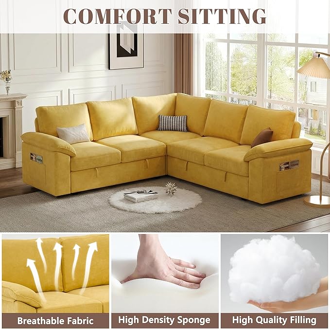 85 Inch Modular Sectional Sofa