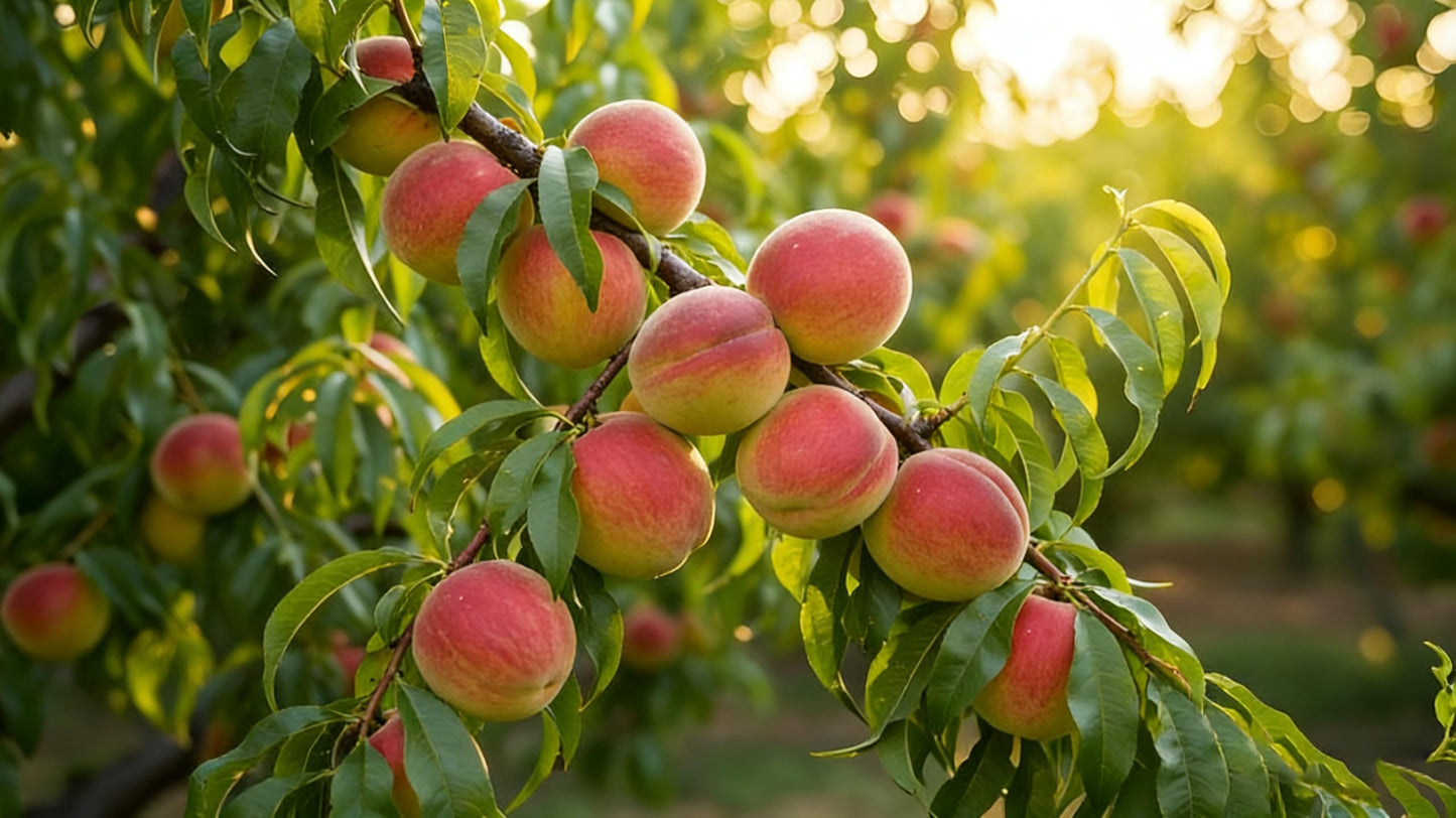 Mixrug Organic Dwarf Peach Seeds for Planting Outdoor, 5pcs Perennial Organic Peachs Fruit Tree Seeds Sweet Edible Plants, Non-GMO Heirloom Sweet Juicy Fruits Plants in Your Home Garden
