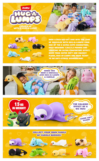 Hug-A-Lumps by ZURU, Cuddly Squishy Comfort Plush, Weighted Plush 1.5kg/3.3 pound, Goose (Mav)