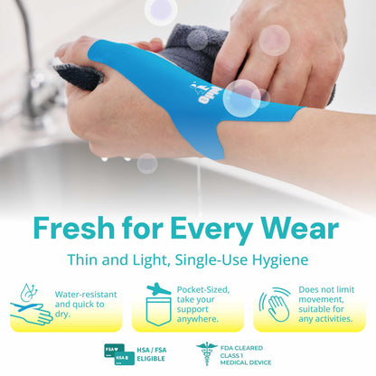 OPPO 8080 Precut Kinesiology Tape for Thumb – Pain Relief & Support for De Quervain’s Syndrome, Pre-Cut Strips for Easy Application, Lightweight & Breathable, Hypoallergenic & Water-Resistant (5 PCS)