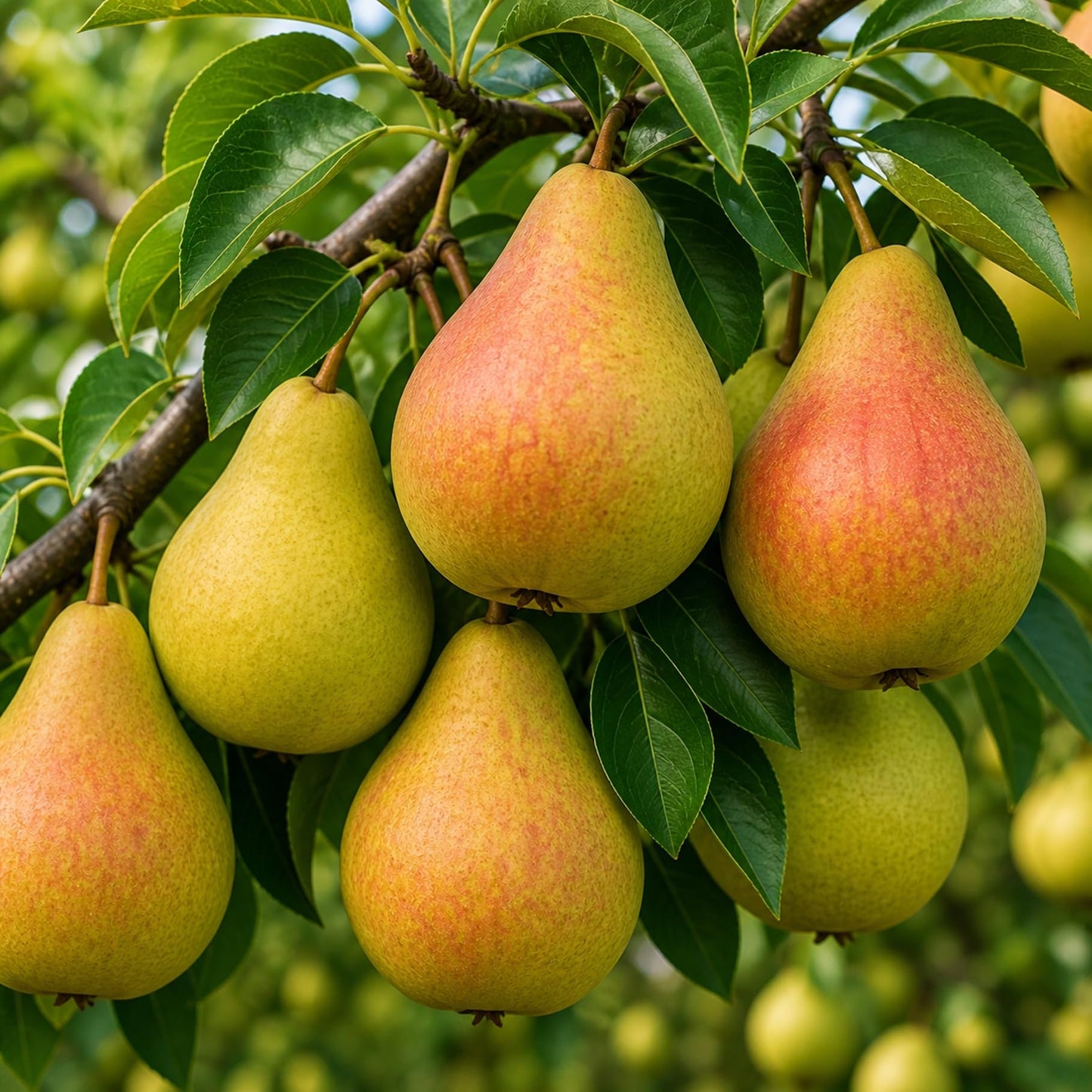 3 Pear Tree Saplings with Exposed Root System – Live Fruit Trees, High-Yield Pear Plants for Indoor & Outdoor Growing, Garden Ready Starter Trees