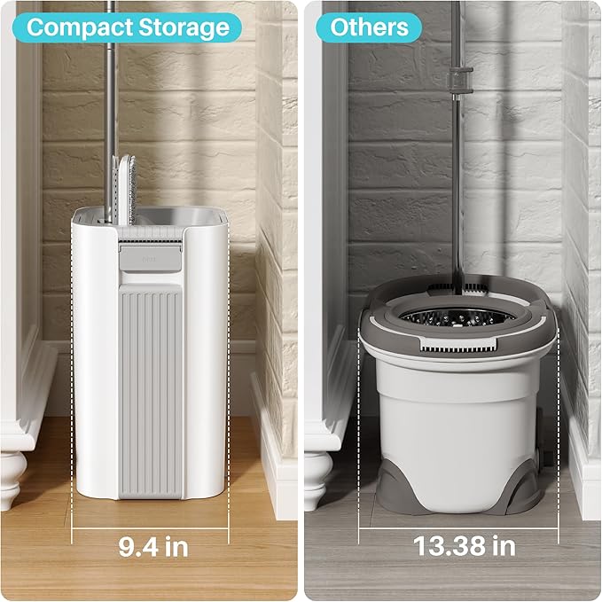 JOYMOOP 8L Large Capacity Flat Mop System