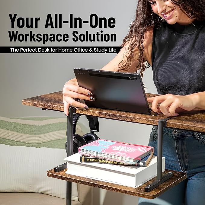 Model 2026 Adjustable Height Rolling Desk