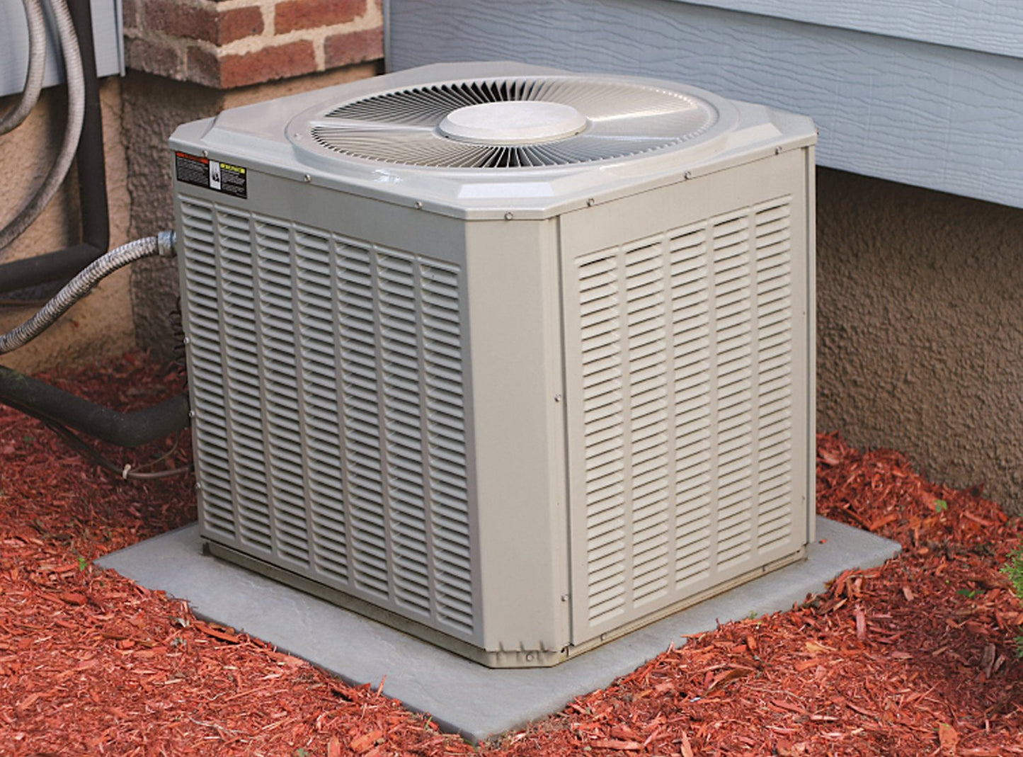 EMSCO Flat Rock AC Unit & Rain Barrel Pad, 24" x 24", Lightweight Stone-Look Equipment Base for Air Conditioners, Condensers, Pool Pumps, Utility Equipment & Landscaping, Gray - 6pk