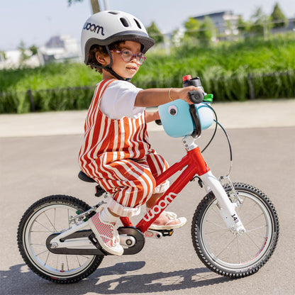 woom GO 2 Bicycle for Children 3 to 4.5 Years Old, 14-Inch Lightweight Bike with Handbrake, Steering Limiter & Chainguard for Boys & Girls - GO 2 - Metallic Turquoise