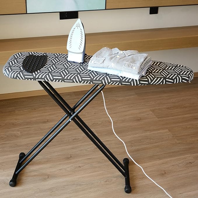 caius Ironing Board, Compact and Space Saver Full Size Ironing Board, Extra