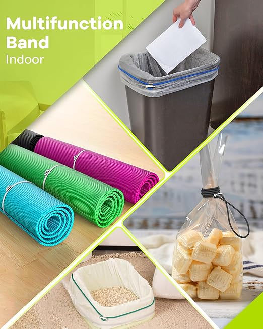 Large Rubber Bands for Trash Can Fits up 40-96 Gallon Extra Large Trash Can