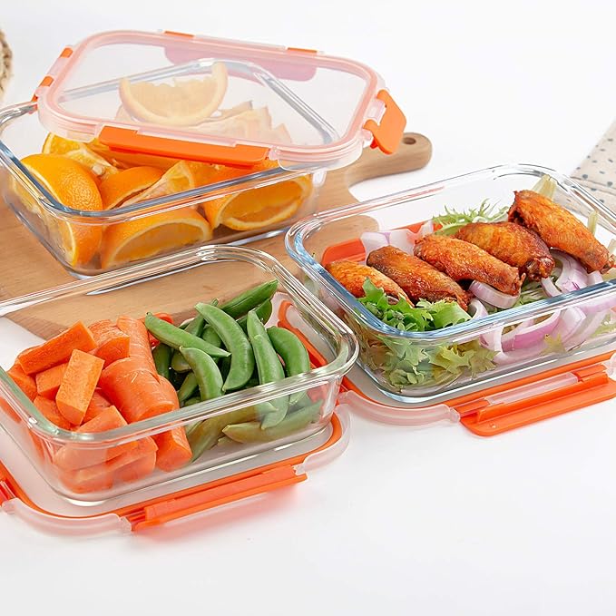 C CREST Glass Food Storage Containers