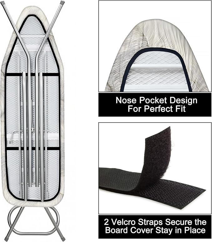 Quick Install Ironing Board Cover 17" x 55" Ironing Board Cover