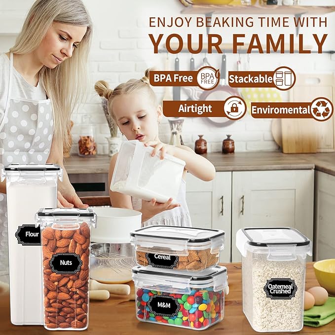 PRAKI Airtight Food Storage Containers