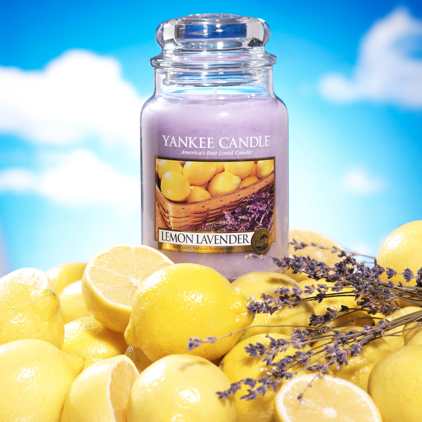Yankee Candle Scented Candle | Lemon Lavender Large Jar | Long Burning Candles: up to 150 Hours | Perfect Gifts for Women