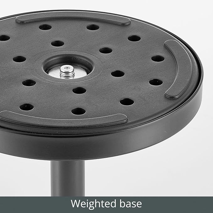 mDesign Glass Top Side/End Drink Table