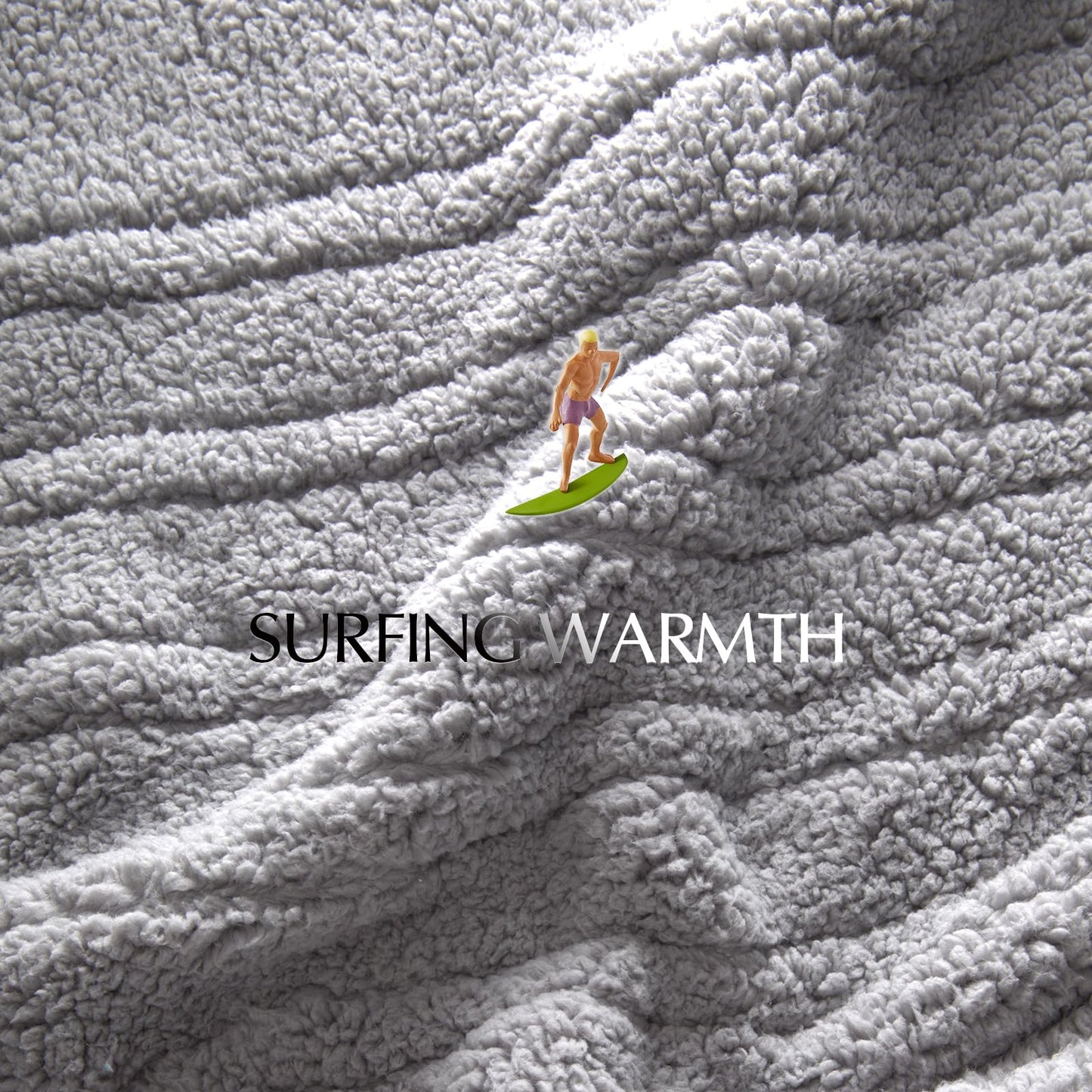 Heated Throw Blanket Double Sided Sherpa, Soft Heating Electric Blanket for Bed, Automatic Safety System, 6 Heating Levels & 4 Hours Auto-Off, 50"x60" Arctic Grey