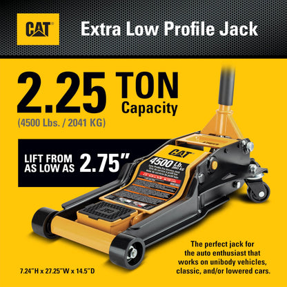 Cat 4500 Pound Xtra Low-Profile Jack, Extra Low, Classic Cars, Lowered Vehicles - 980723ECE