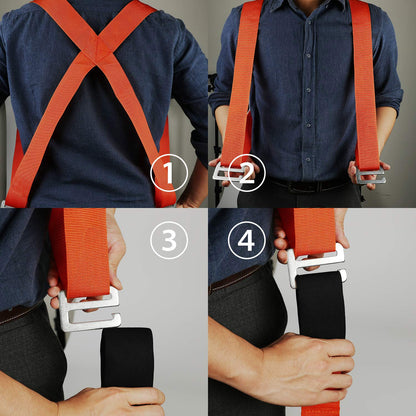 Lifting Straps for Movers, ZIZINET Moving Strap Load Capacity 150 kg for Heavy Objects, Goods, Furniture, 2 pcs Moving Lifting Straps with Bonus 2 Pair Gloves