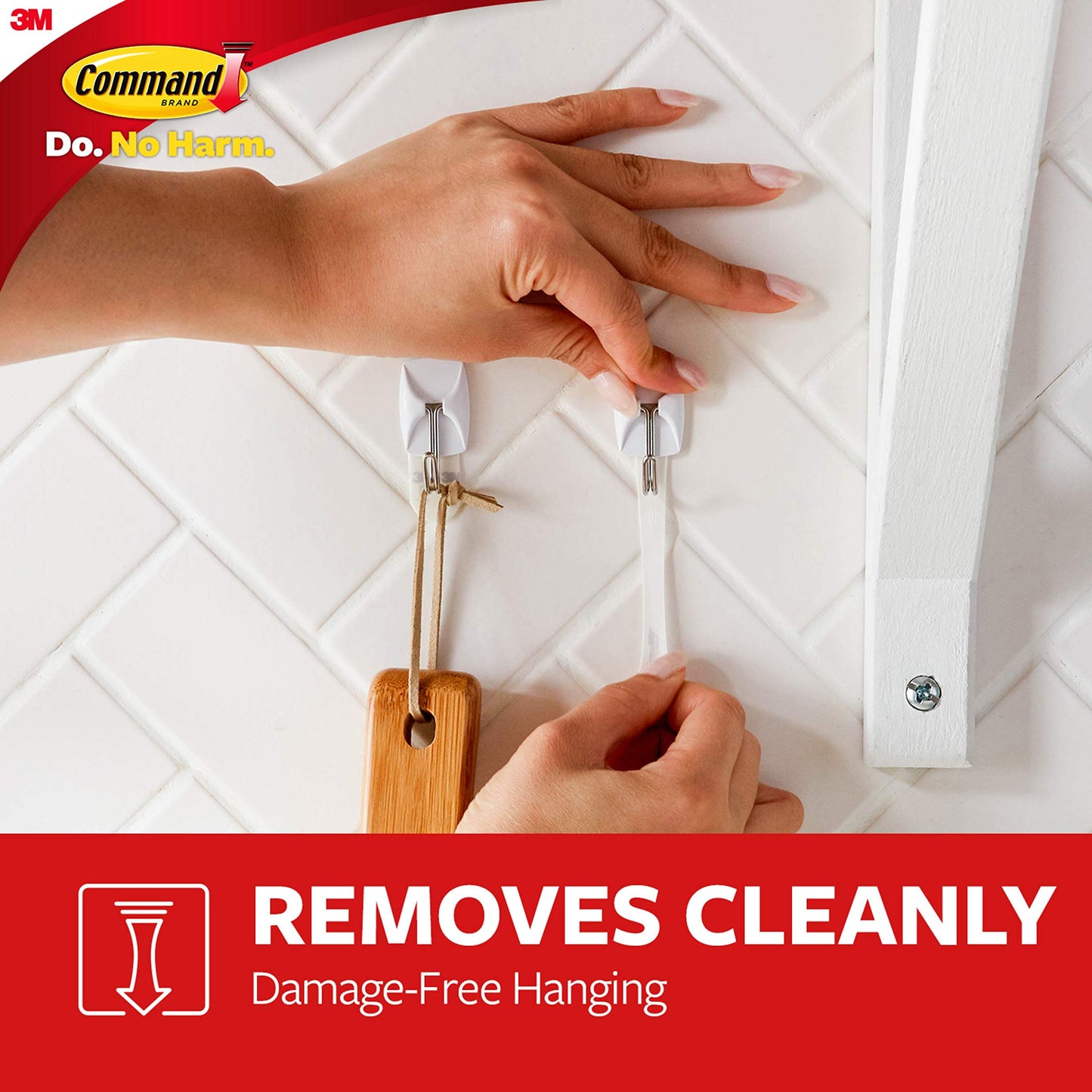 Command Small Wire Toggle Hooks, 16 Hooks and 24 Command Strips, Damage-Free Hanging Wall Hooks with Adhesive Strips, Adhesive Hooks for Hanging Christmas Decorations, Holds up to 0.5 lb