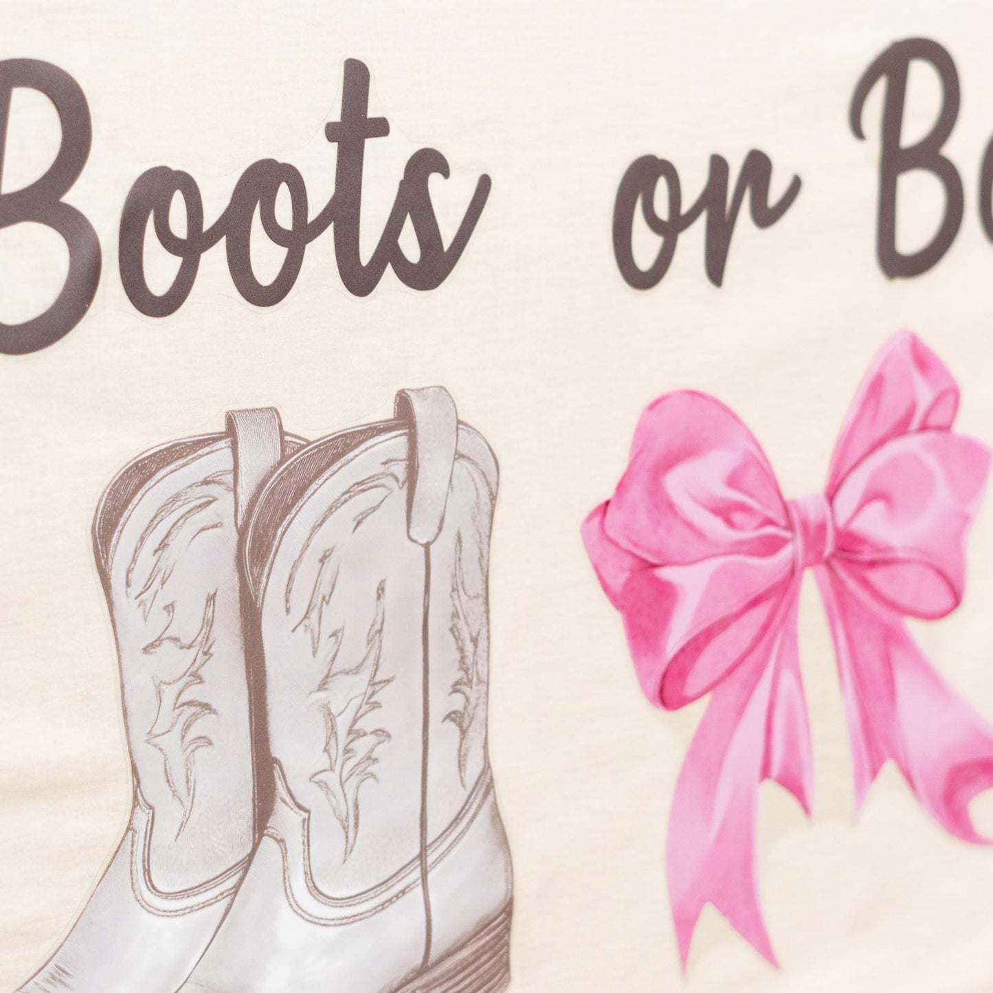 Capiont Boots Or Bows Decal - Gender Reveal Party Boy Or Girl Decoration, Bunting Party Supplies Backdrops, Baby Gender Reveal Party Balloon Arch Decal