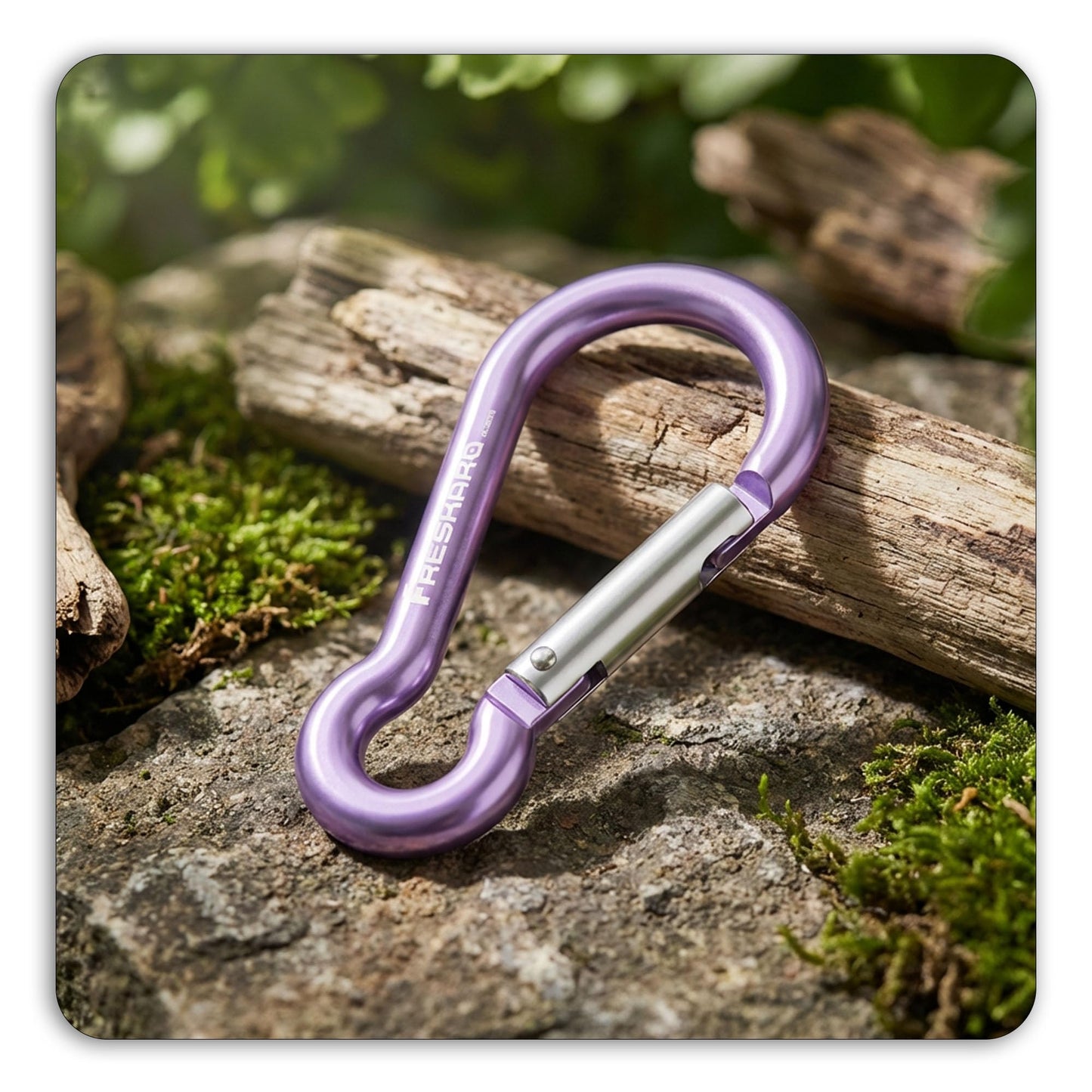 FresKaro Carabiner Clip, Heavy Duty Carabiners, Spring Snap Wire Gate Carbineers, Key and Keychain Karabiner 3inch, Strong Aluminum Caribiniers Hook, Fitness Accessories, Gourd Clips, 3Pack