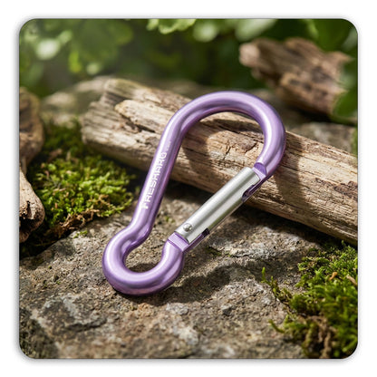 FresKaro Carabiner Clip, Heavy Duty Carabiners, Spring Snap Wire Gate Carbineers, Key and Keychain Karabiner 3inch, Strong Aluminum Caribiniers Hook, Fitness Accessories, Gourd Clips, 3Pack