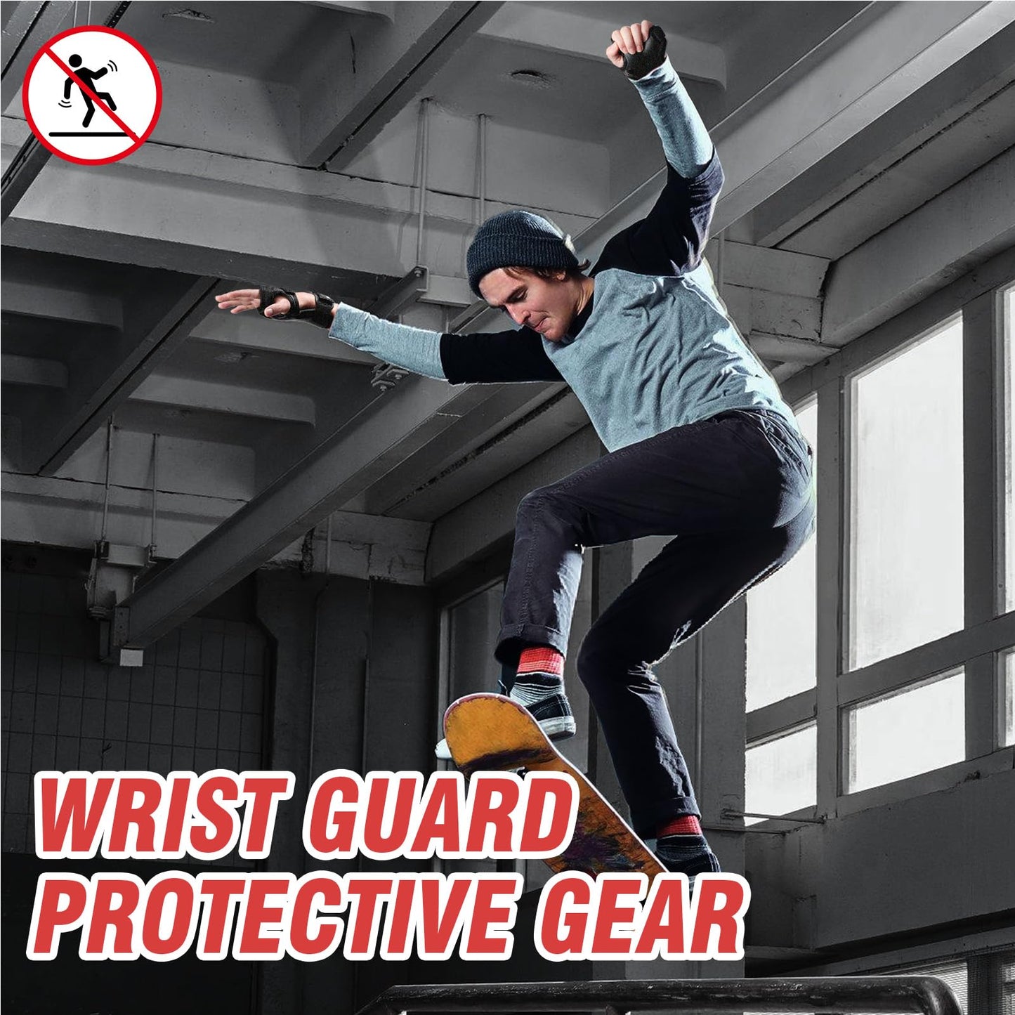 Wrist Guard Protective Gear Wrist Brace Impact Sport Wrist Support for Skating Skateboard Snowboarding Skiing Motocross