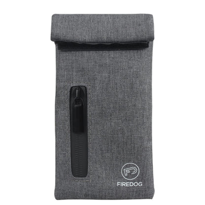 FIREDOG Smell Proof Bags, Fabric Odor Proof Bag for Dog Tested 3"x6" Small Stash Travel Storage Pouch (Gray)