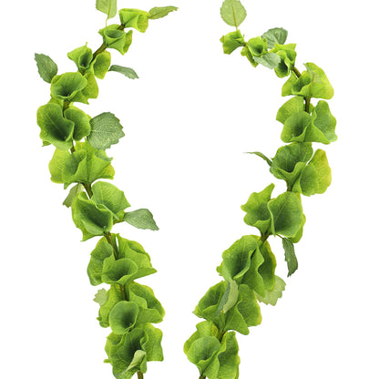 FiveSeasonStuff Artificial Bells of Ireland | Flower Greenery Fillers | Floral Bouquet Arrangement, 2 Stems
